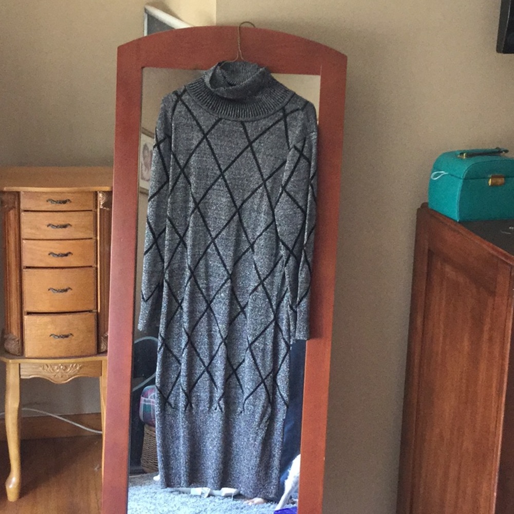 Black and silver dress